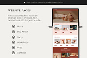 Wix Ceramics, Pottery Studio Website, a Wix Template by Sky Dore Design (Thumbnail 2 of 10)