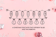 Holiday Lights - Christmas Font, a Handwritten Font by Freeling Design House (Thumbnail 1 of 7)