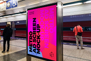 Metro Ad Screen Mock-Ups 6 v1, an Advertising Mockup by Graphic Shelter (Thumbnail 3 of 3)