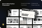 Black & White Fashion Google Slide, a Presentation Template by SquidPixey (Thumbnail 1 of 7)