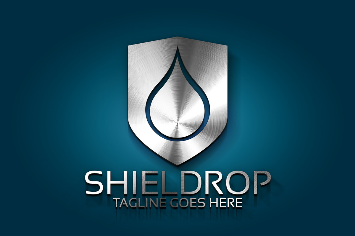 Shield Drop Logo, a Branding & Logo Template by Josuf Media