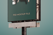 Outdoor Vertical Billboard Mockup, an Advertising Mockup by Se٧enStudio (Thumbnail 5 of 6)