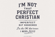 Im Not That Perfect Christian PNG,, an Illustration by SharpMarketplace (Thumbnail 1 of 9)