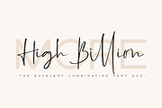 High Billion Font Duo, a Sans Serif Font by Haksen (Thumbnail 1 of 10)