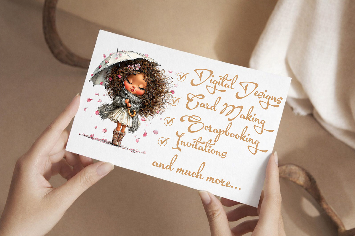 Whimsical Spring Girls Clipart, an Illustration by Libby Wishes (Photo 2 of 7)