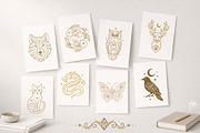 Mystic Lotus & Moon Ornaments, an Object Graphic by Christine Krahl (Thumbnail 15 of 16)
