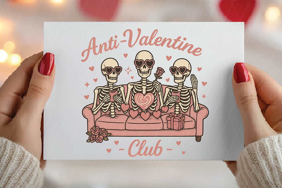 Anti Valentine Club Png, Valentine's, an Illustration by DreamPrint404 (Photo 8 of 8)