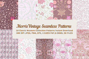 William Morris Seamless Pattern 8