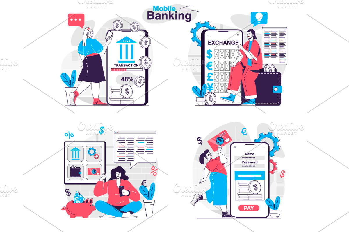 Flat Design Concept Illustrations, a Finance Illustration by alexdndz (Photo 20 of 42)