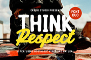 Think Respect - Font Duo, a Script Font by ErgibiStudio (Thumbnail 1 of 11)