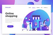 Landing page templates, a Templates & Theme by Creative Graphics (Thumbnail 8 of 12)