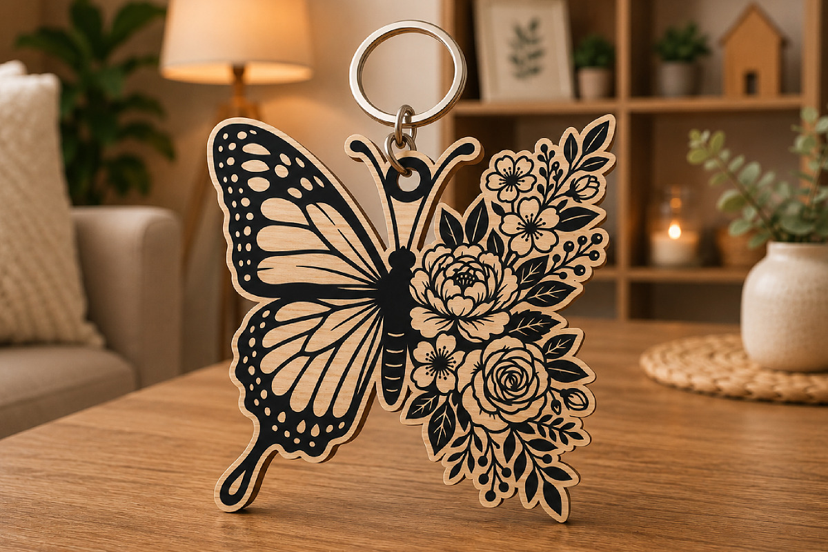 Butterfly Laser Cut SVG Bundle, an Object Graphic by Rose Art (Photo 2 of 3)