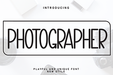 Photographer | Script Font