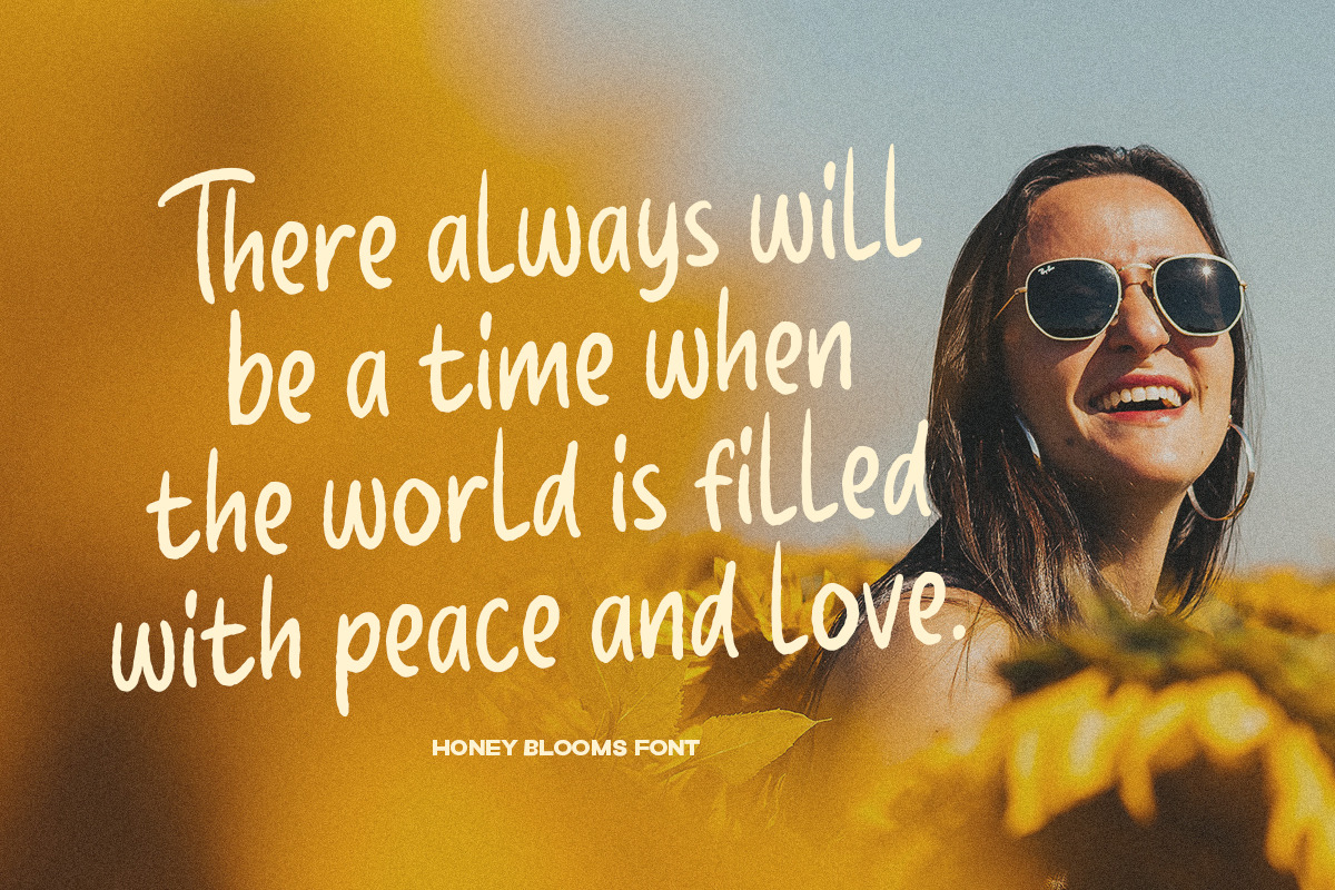 Honey Bloom - Handwritten Marker, a Handwritten Font by Littlehand (Photo 5 of 10)