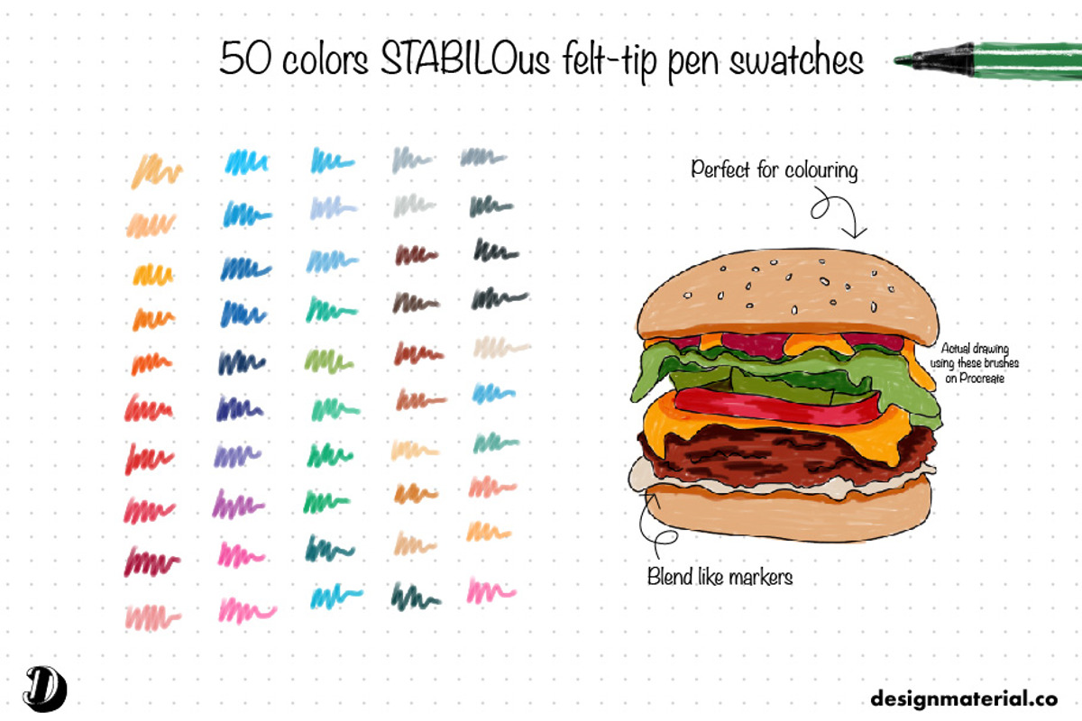 STABILOus Procreate Brushes, a Brush Add-On by Design Material Co. (Photo 5 of 7)