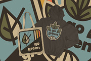 Simple Go Green Badges, an Illustration by Firowerk (Thumbnail 4 of 6)