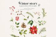 Winter story-watercolor Christmas, a Seasonal Illustration by Pamyatka Shop (Thumbnail 26 of 27)