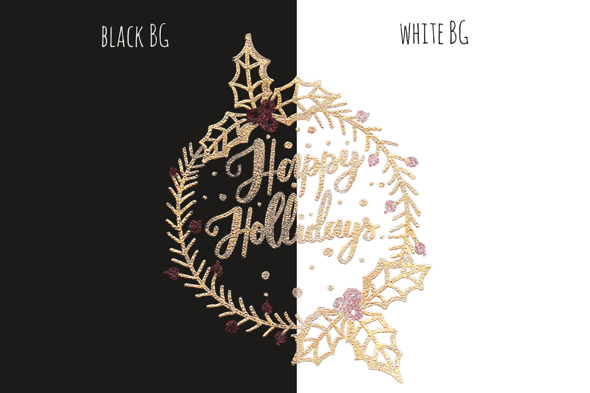 Gold Christmas., a Decorative Illustration by redstudio (Photo 6 of 10)