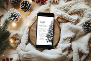 Christmas Phone Mockup Fur Backgroun, a Product Mockup by TatiMockup (Thumbnail 5 of 5)