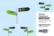 Street Direction Mockup, a Product Mockup by bimockup (Thumbnail 1 of 6)