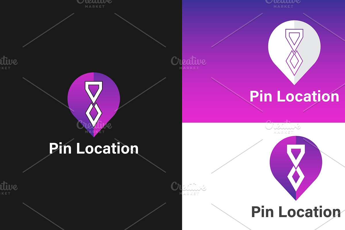 Pin Location logo template, a Branding & Logo Template by graphics city
