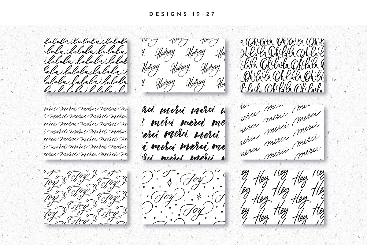 30 Lettering Patterns, a Pattern Graphic by Type and Graphics Studio (Photo 10 of 11)