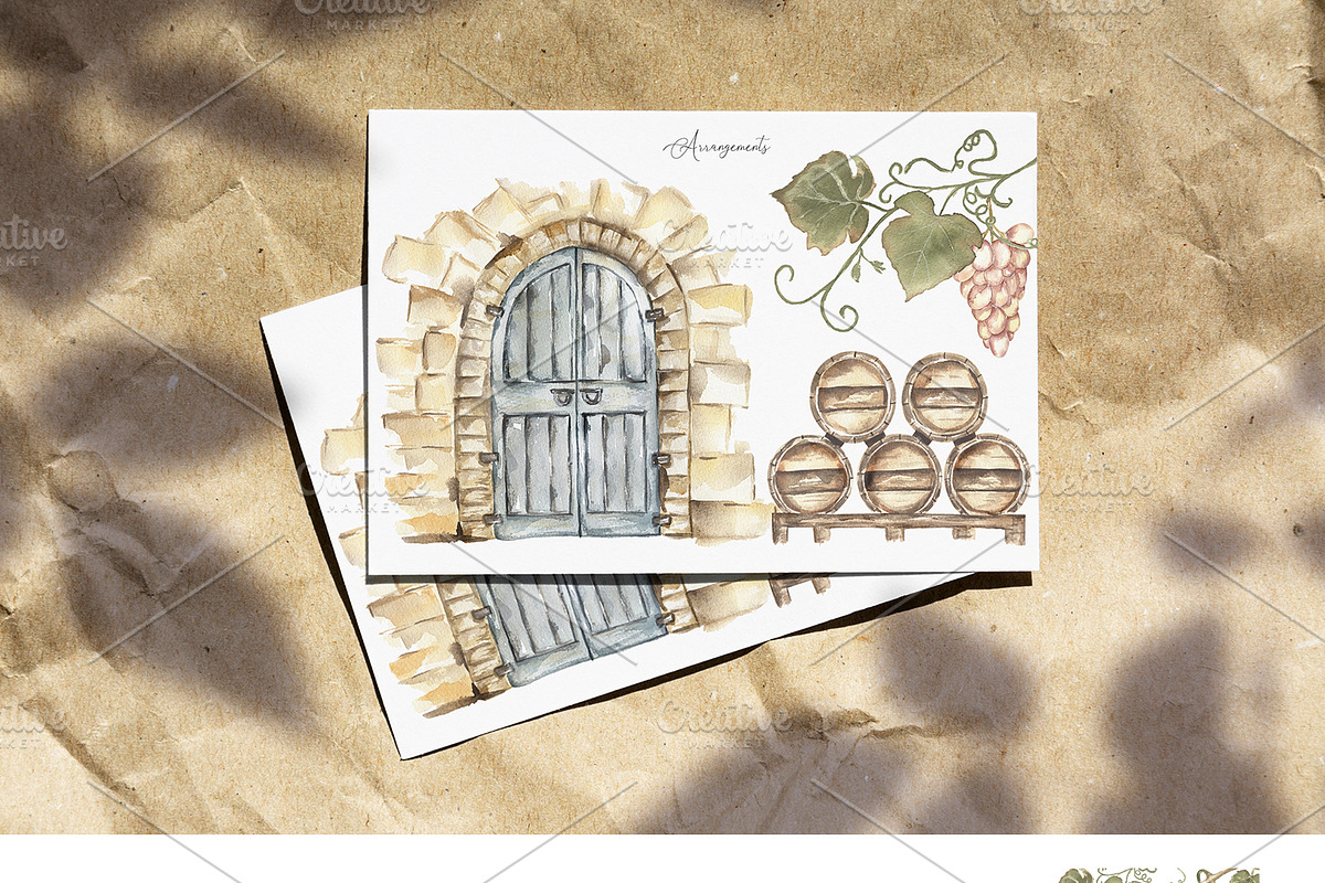 Watercolor Grapes Collection, a Decorative Illustration by MayaNavits (Photo 3 of 9)