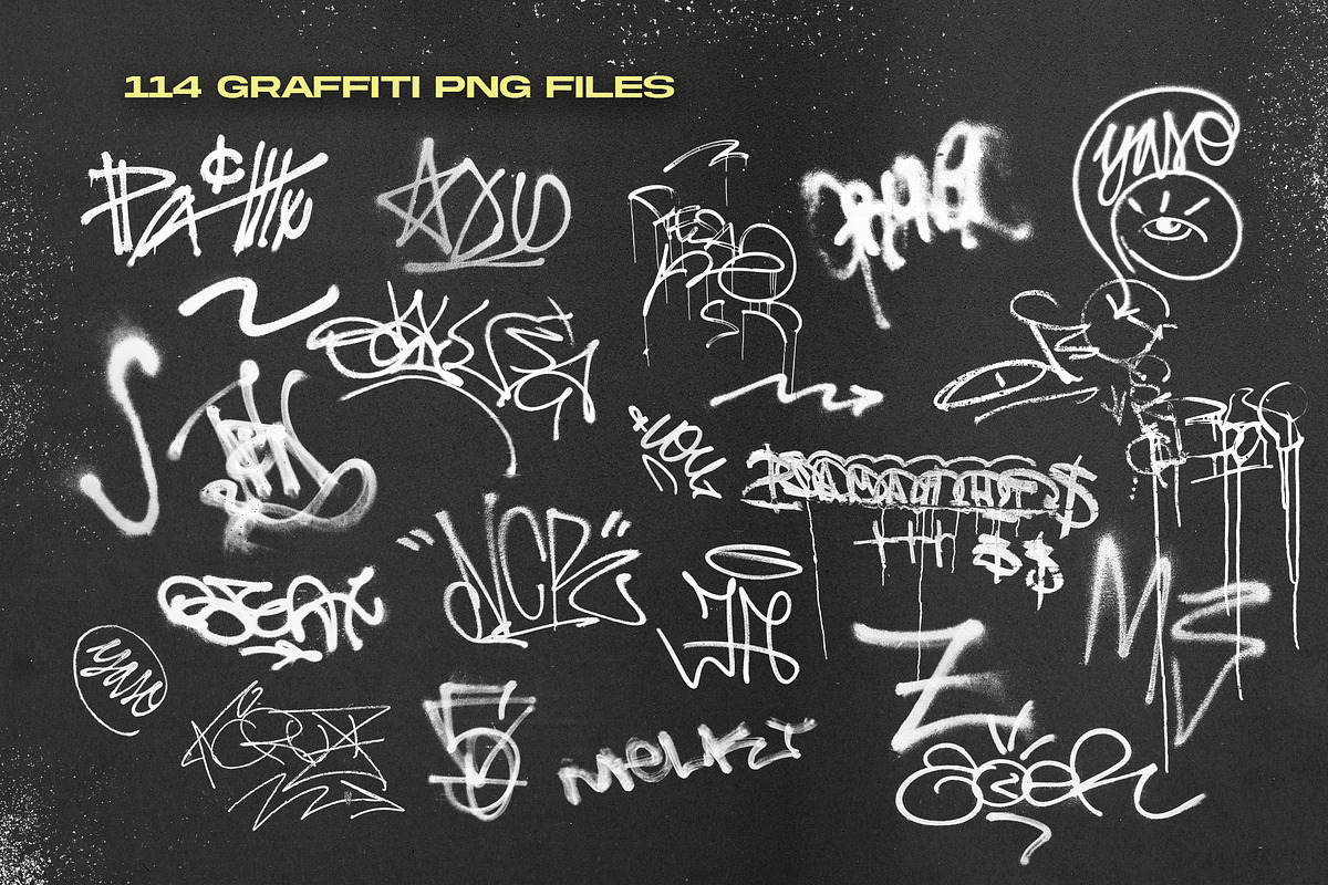 Graffiti Street's Pack PNG Elements, an Object Graphic by Broken Bitmap (Photo 4 of 20)