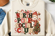 Christmas Ghost Snowman Social Club, a Seasonal Illustration by Canvas Craft (Thumbnail 2 of 6)