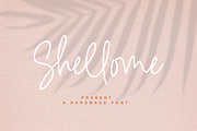 Shellome a handmade font, a Script Font by Quothron (Thumbnail 1 of 7)