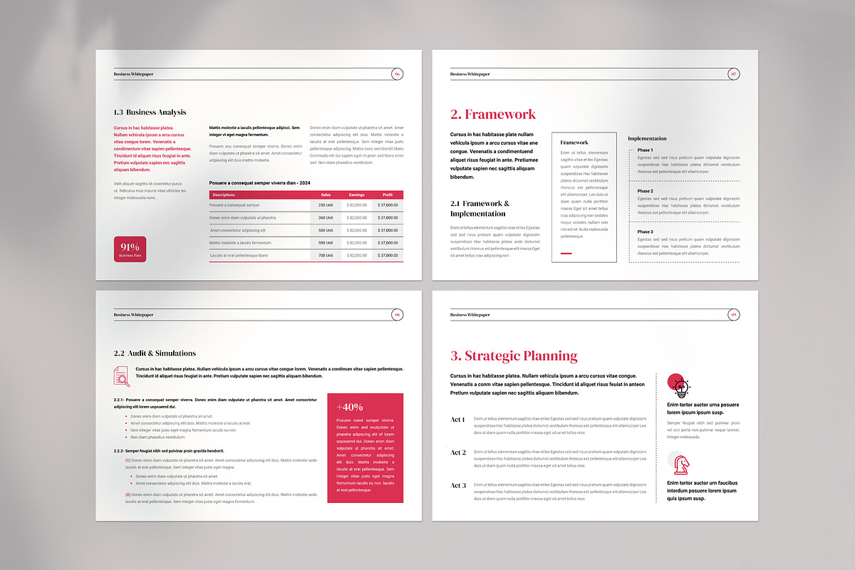 White Paper | Canva, Word, InDesign, a Brochure Template by Orcshape Studio (Photo 5 of 16)