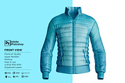 Men's Downs Jacket Mockup, a Hoody Mockup by Nanggroe Scripting (Thumbnail 2 of 9)