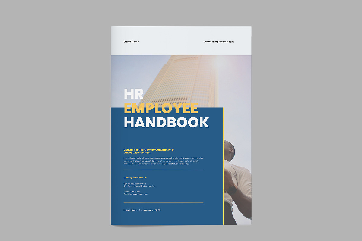 HR employee handbook template, a Brochure Template by afsar.hossain (Photo 2 of 7)