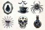 Dark halloween Sublimation Clipart, an Illustration by Dream Creation (Thumbnail 6 of 7)