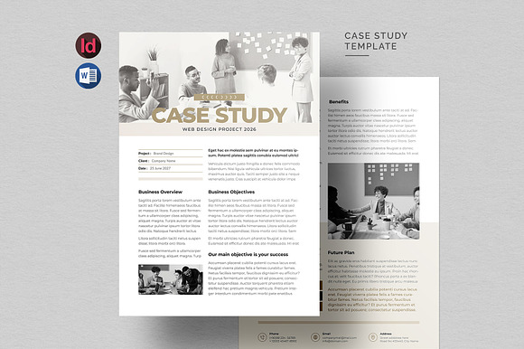 Case Study Flyer | Word & InDesign preview 4