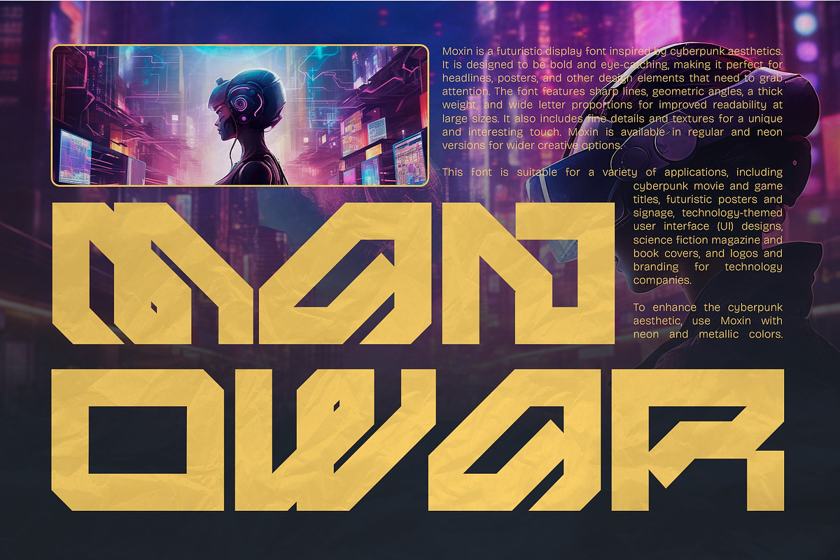Moxin - Futuristic Font, a Font by Koplexs Studio (Photo 2 of 10)