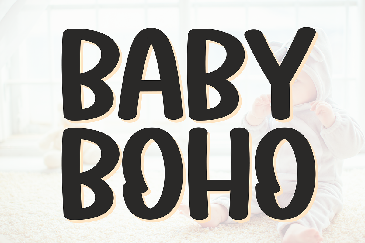 Baby Boho | Script Font, a Script Font by Scratchones (Photo 1 of 8)