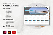 Landscape Calendar 2027 Template, a Stationery Template by MstArtwork (Thumbnail 5 of 5)