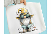 Whimsical Summer Gnome Clipart, an Illustration by designcity5 (Thumbnail 5 of 5)