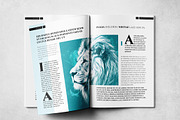 Clean Magazine Print Layout Template, a Magazine Template by Grkic Creative (Thumbnail 6 of 13)