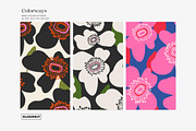 Bold Abstract Modern Flowers Pattern, a Pattern Graphic by likorbut (Thumbnail 6 of 12)