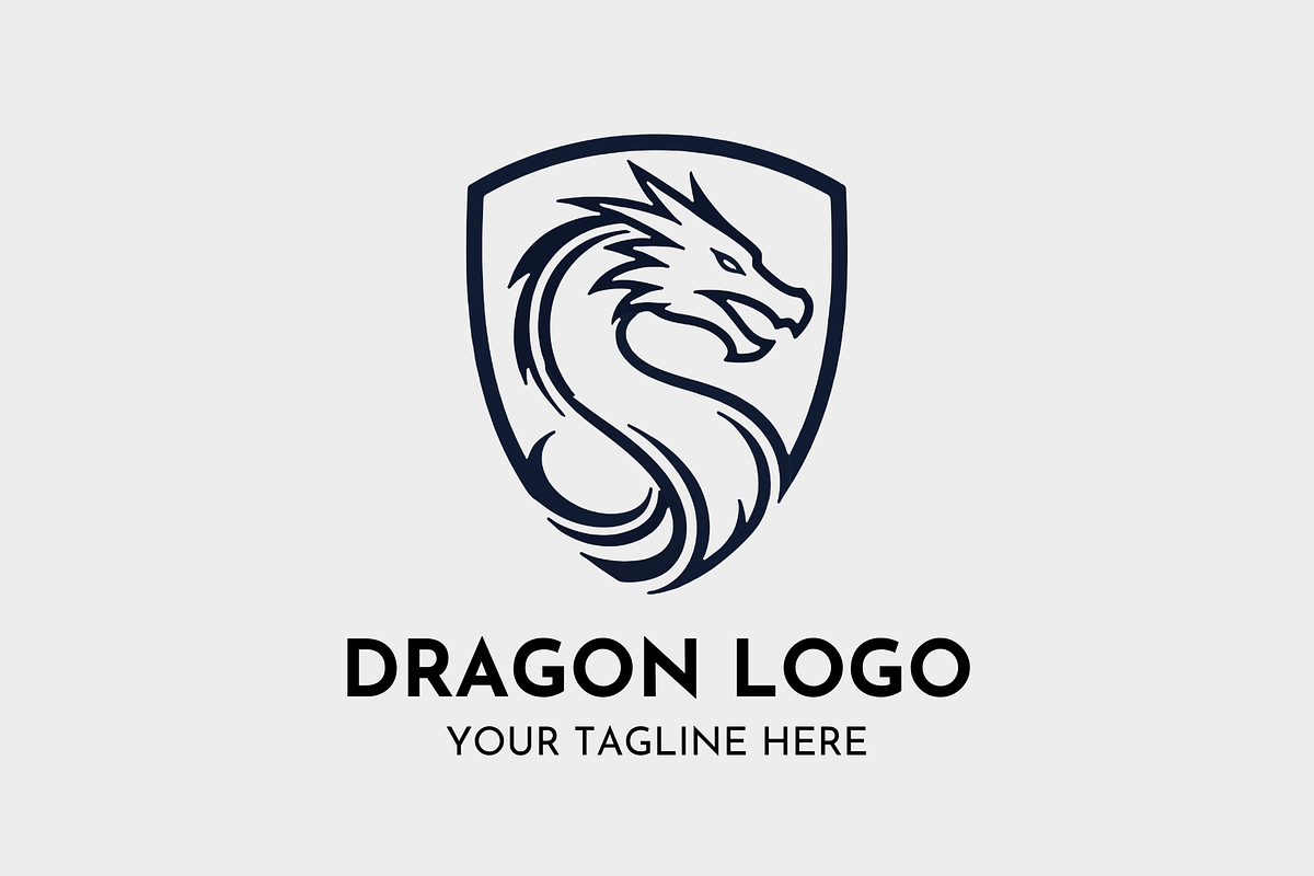 Dragon Powerful Emblem Logo Design, a Branding & Logo Template by Megafox Studio (Photo 2 of 2)