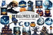 Halloween Night Clipart, an Illustration by Designworld (Thumbnail 1 of 5)