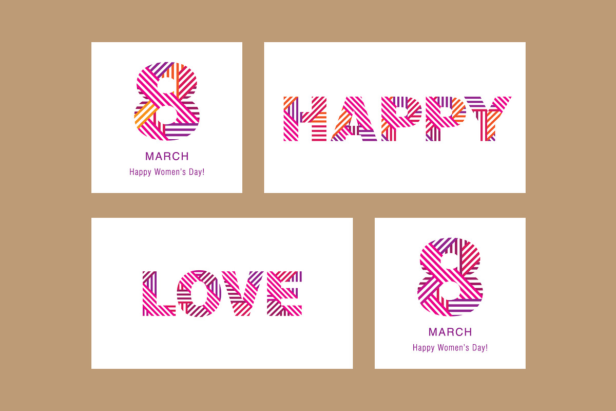 Greeting cards & pattern, a Card Template by Tkoko vectors & patterns (Photo 4 of 7)
