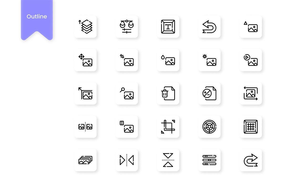 Photo Editing Tools Icons, a Duotone Icon by HacaStudio (Photo 2 of 3)