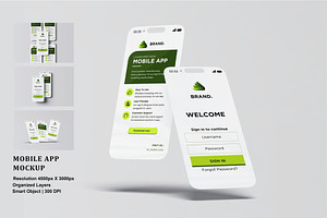 Mobile App Mockup, a Device Mockup by zpackcreative