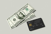 Card and Money Mockup, a Product Mockup by swsi-studio (Thumbnail 5 of 5)
