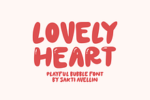 Lovely Heart - Playful Bubble Font