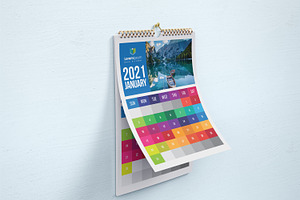 Colorful Calendar 2021