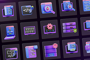 3D Coding Icons, a 3D by Flat Icons (Thumbnail 8 of 8)